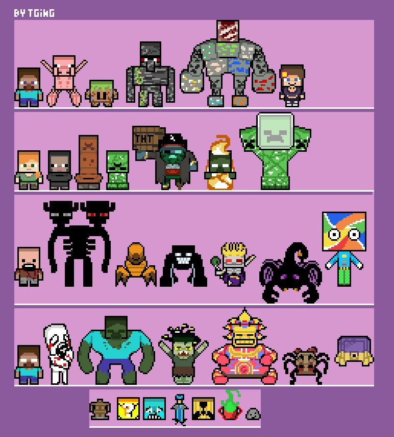 Minecraft] Players and Mods V.2 by TG20078 on DeviantArt