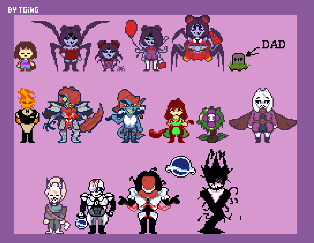 Undertale Characters by MelonyP on DeviantArt