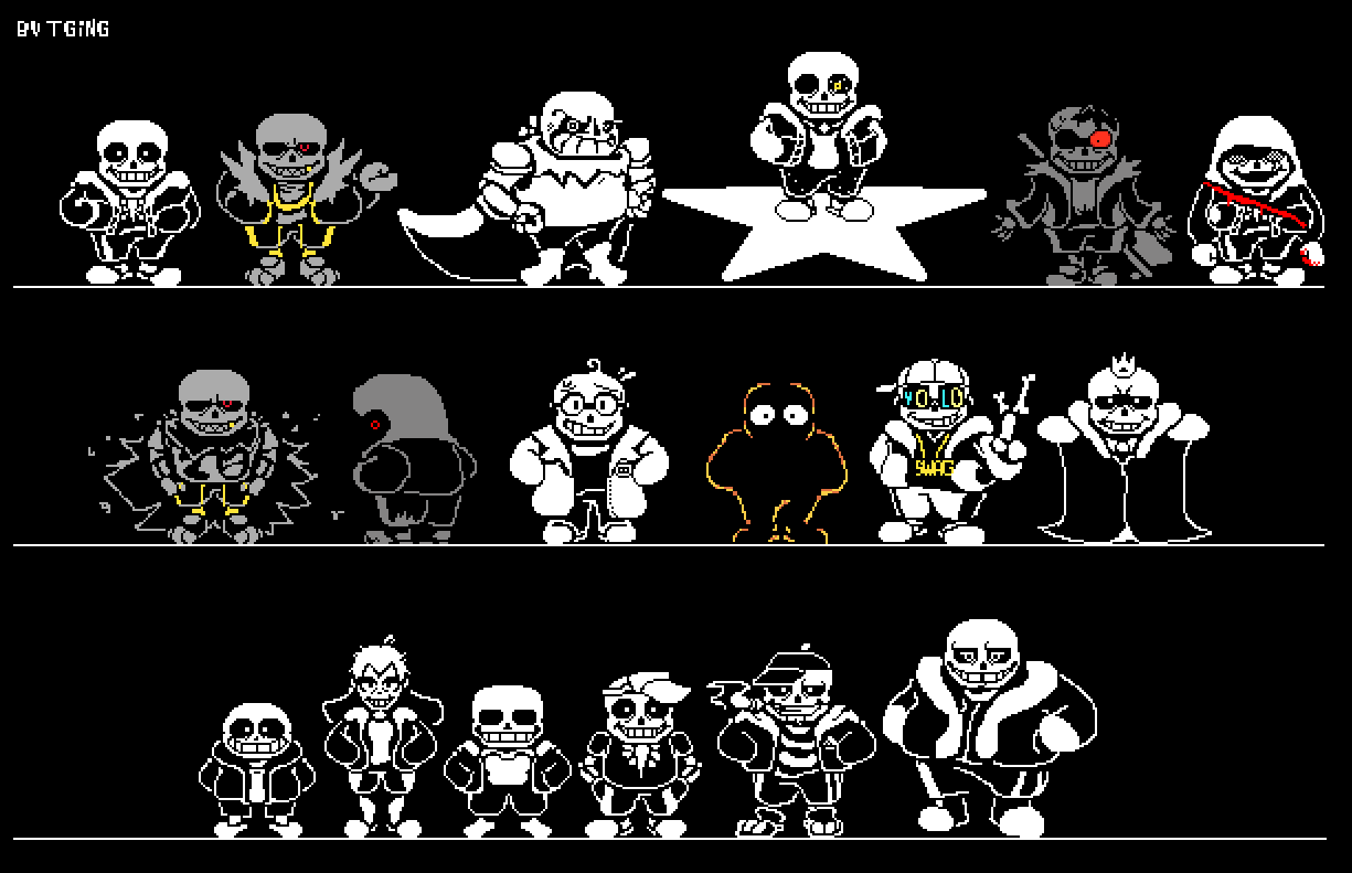 Every Sans AU (Part 1) 