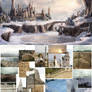 Winter In The Town of Blue Roofs  Before and After