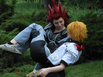 Axel and Roxas by brookeyblue