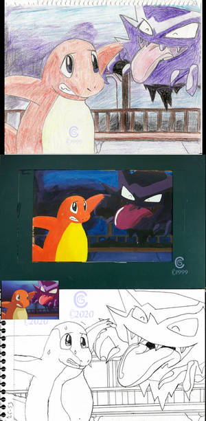 Pokemon redraws 20 Years Later (1999-2020)