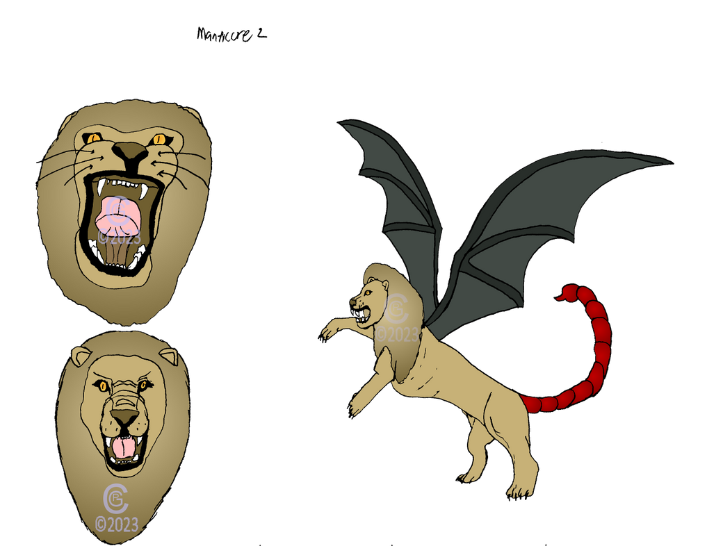 Manitcore Cartoon Manticore 2 by CrystallineDreamer on DeviantArt