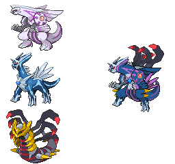 Creation Trio (Giratina, Dialga, Palkia) – Pixel Package