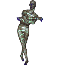 Alien Mummy Strike a Pose (Stock Image)