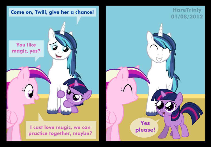 Twilight meets her foalsitter