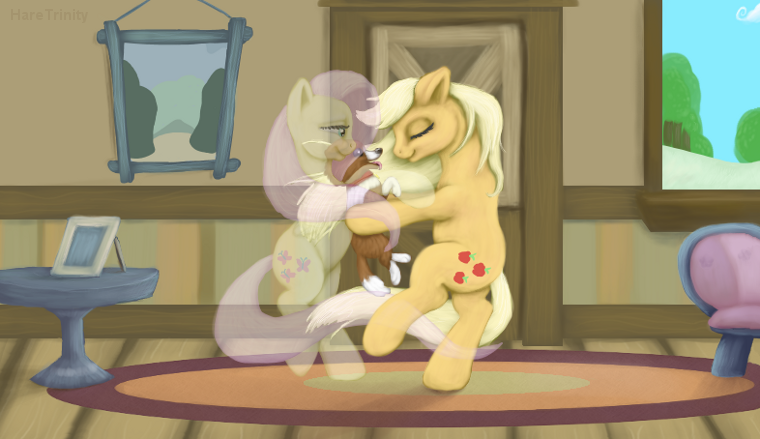 Applejack Shy scene - [No, Fluttershy isn't dead!]