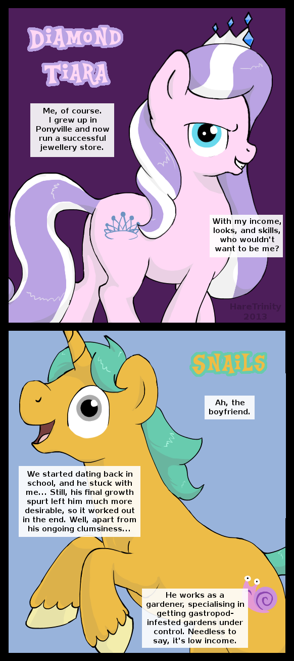 Diamond Tiara comic - DT and Snails panels