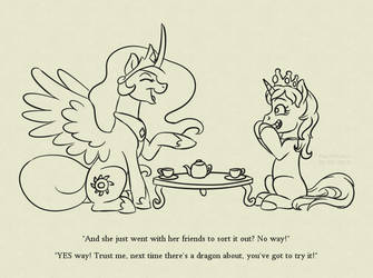 Equine rulers chat by HareTrinity