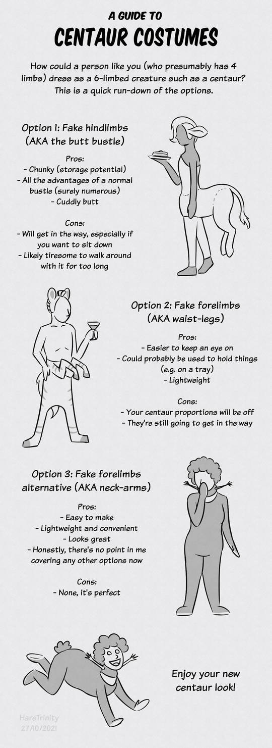 Centaur Clothing A Guide To Centaur Costumes by HareTrinity on DeviantArt