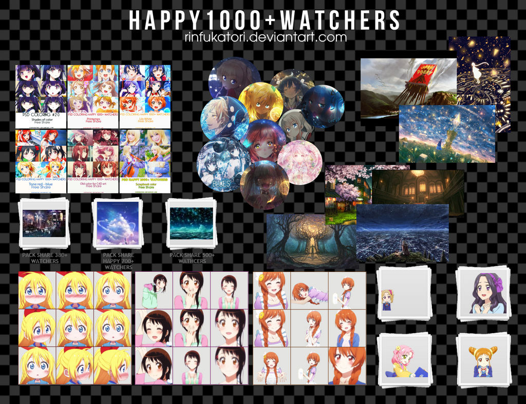 PACK SHARE HAPPY 1000+ WATCHERS