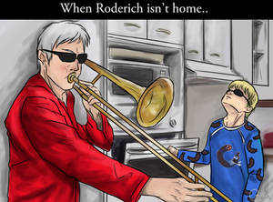 When Roderich isn't home... [APH]