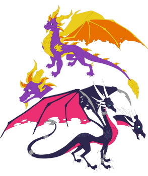 Spyro and Cynder Adult