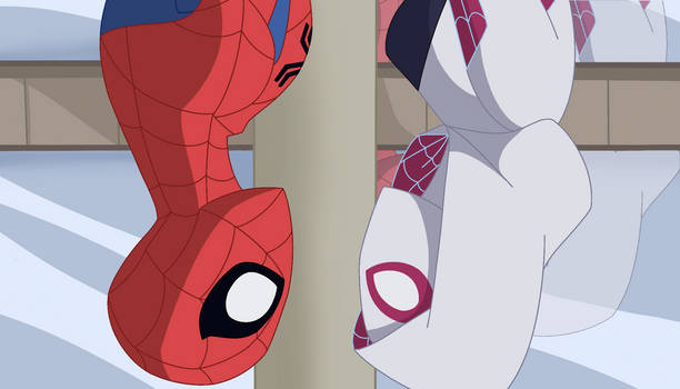 Spider-Man and Ghost Spider