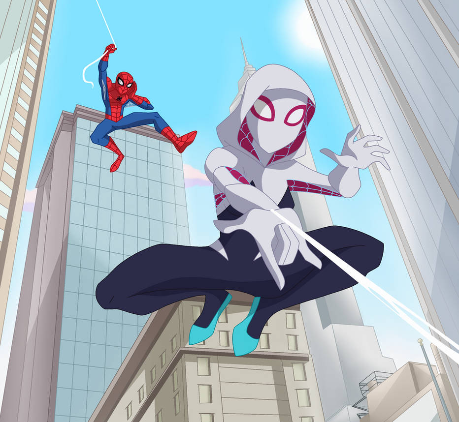 Spider Man And Ghost Spider Swings By Lunamidnight1998 On DeviantArt spider-man-and-ghost-spider-swings-by-lunamidnight1998-on-deviantart