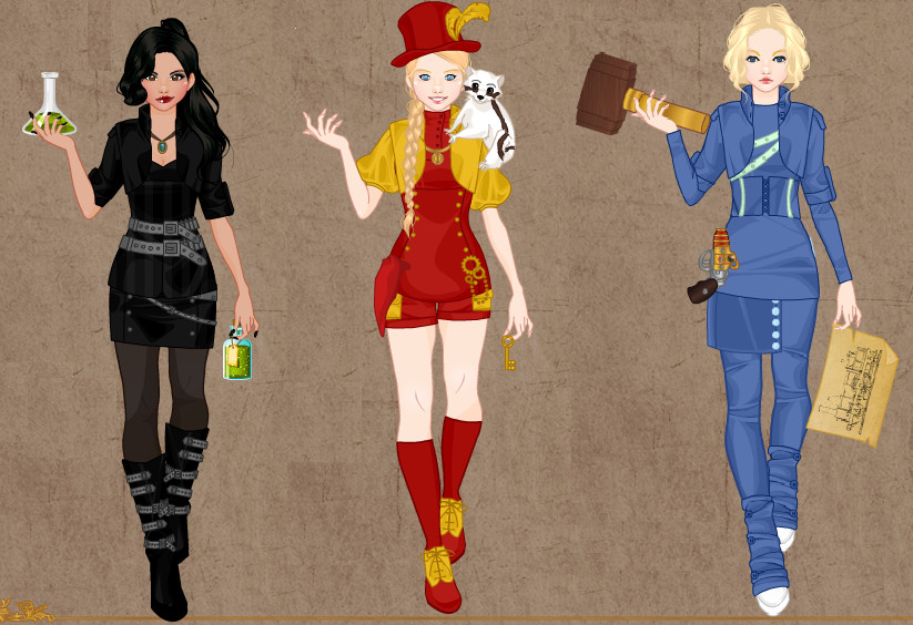 Glee Girls in steampunk