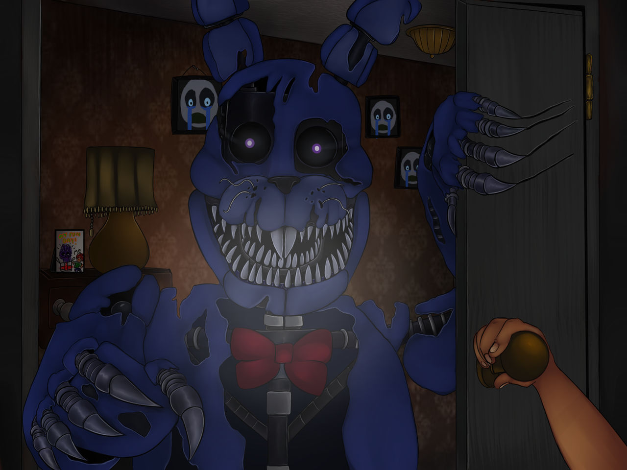 Doors but Jack can JUMPSCARE from under the BED 