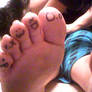 My friends family of toes xD
