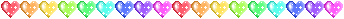 [Divider] Rainbow Hearts