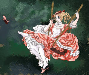 The Swing (In the art style of Arina Tanemura)