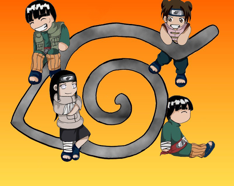 chibi  team gai