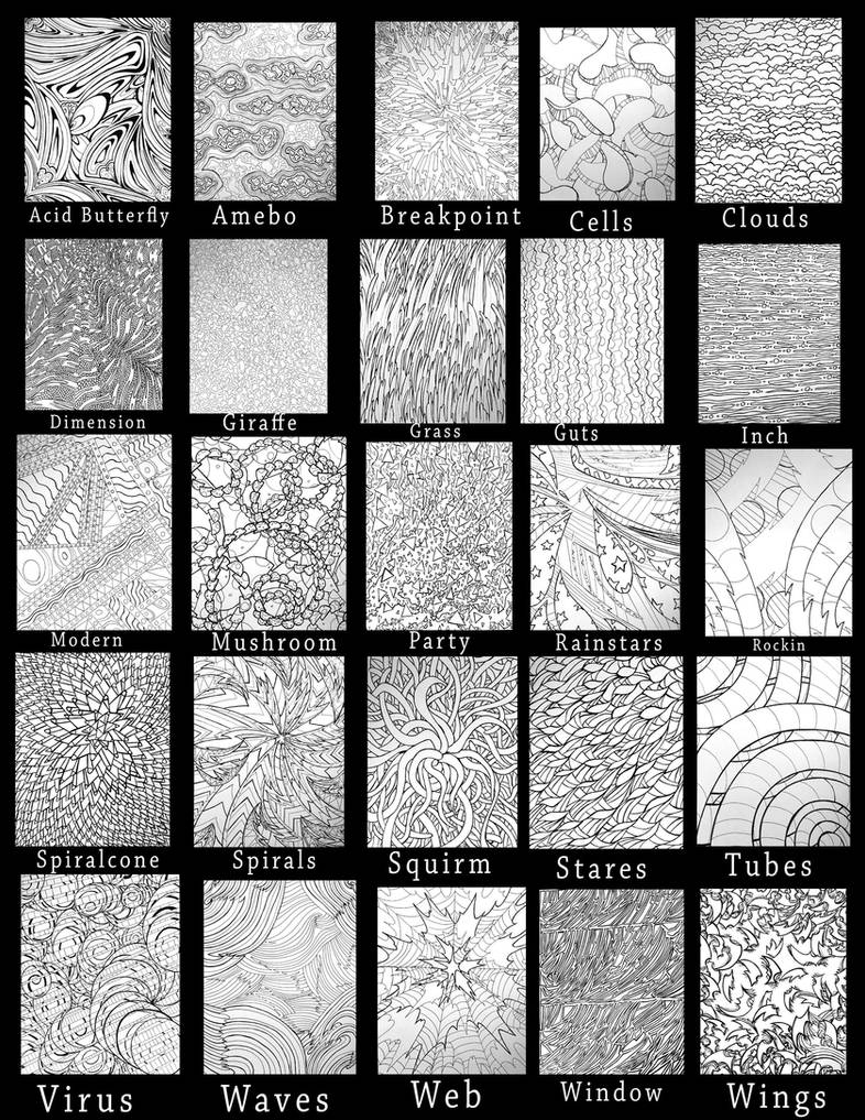 Handmade Pattern Examples 25 Handmade Patterns by Foltzy on DeviantArt