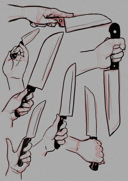 Holding Knife Ref by Foltzy on DeviantArt