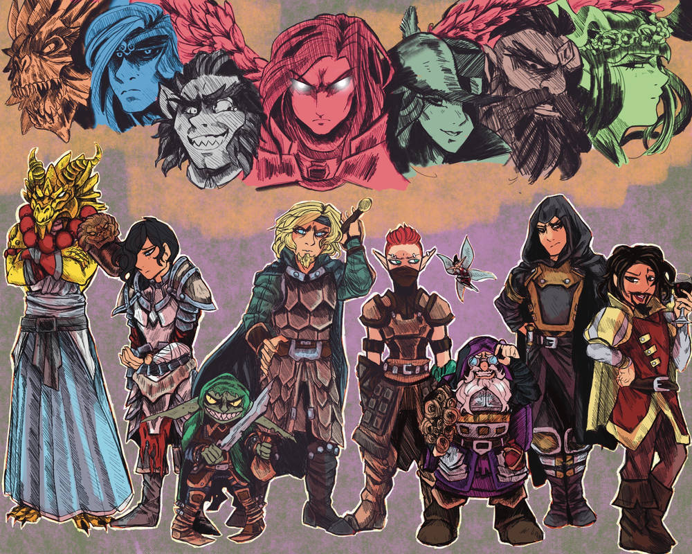 Pathfinder 2 Party by Foltzy on DeviantArt