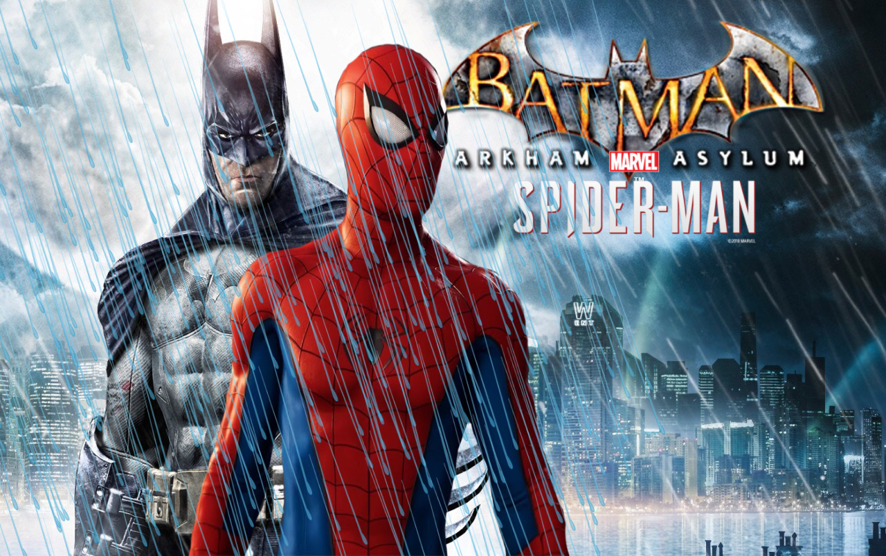 Spiderman / Batman: Arkham asylum by jalonct on DeviantArt