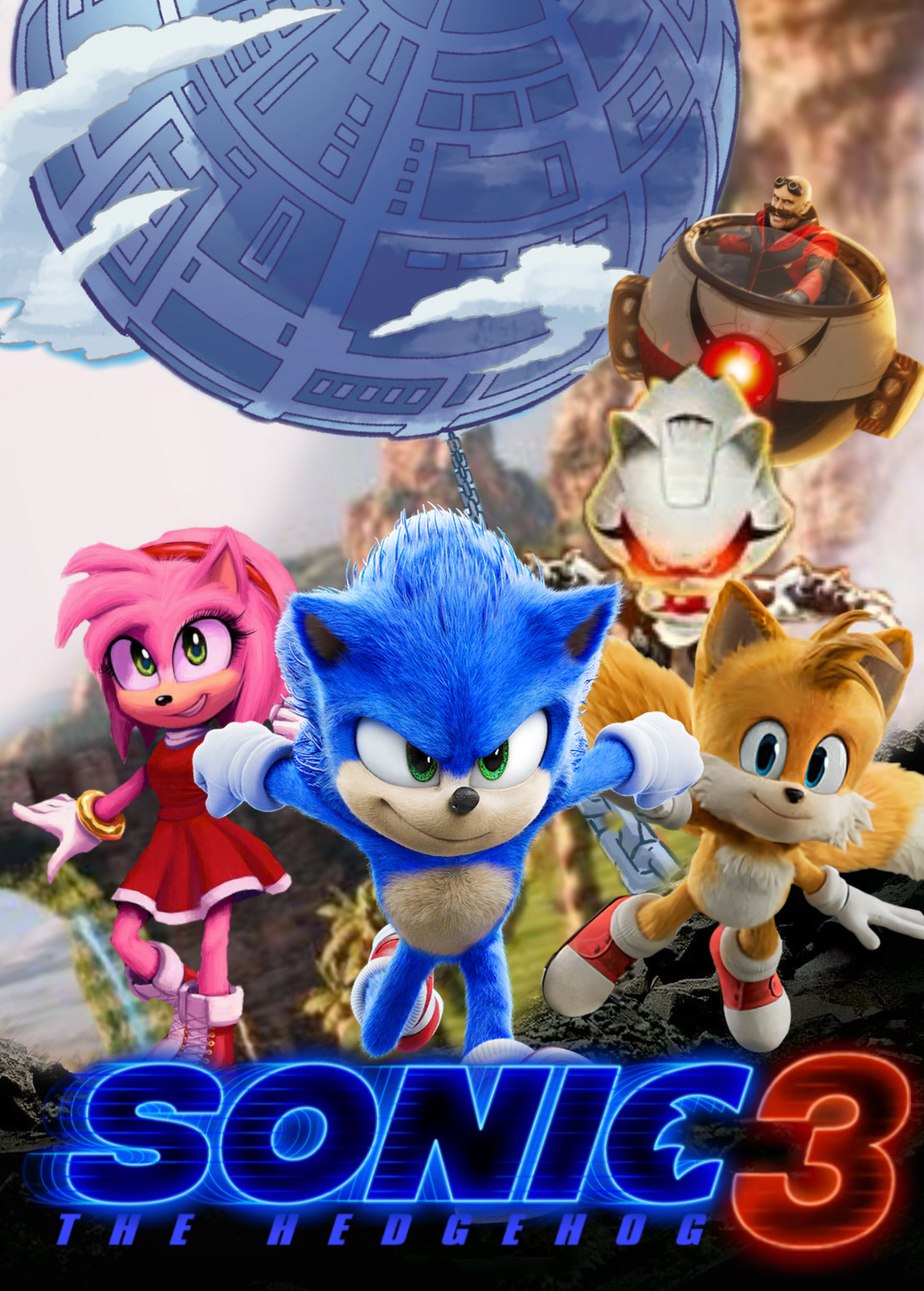 Promotional Character Posters For Sonic Movie 3 Made By Me. Sonic