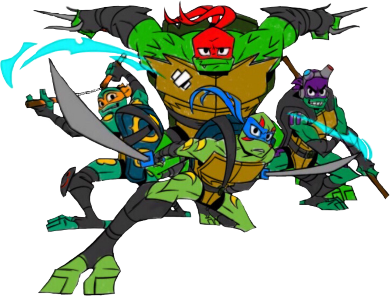 Tmnt Rise Rase Rise of the tmnt colored in (Png Version) by jalonct on DeviantArt