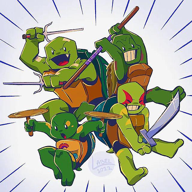 Toddler mutant ninja turtles by jalonct on DeviantArt