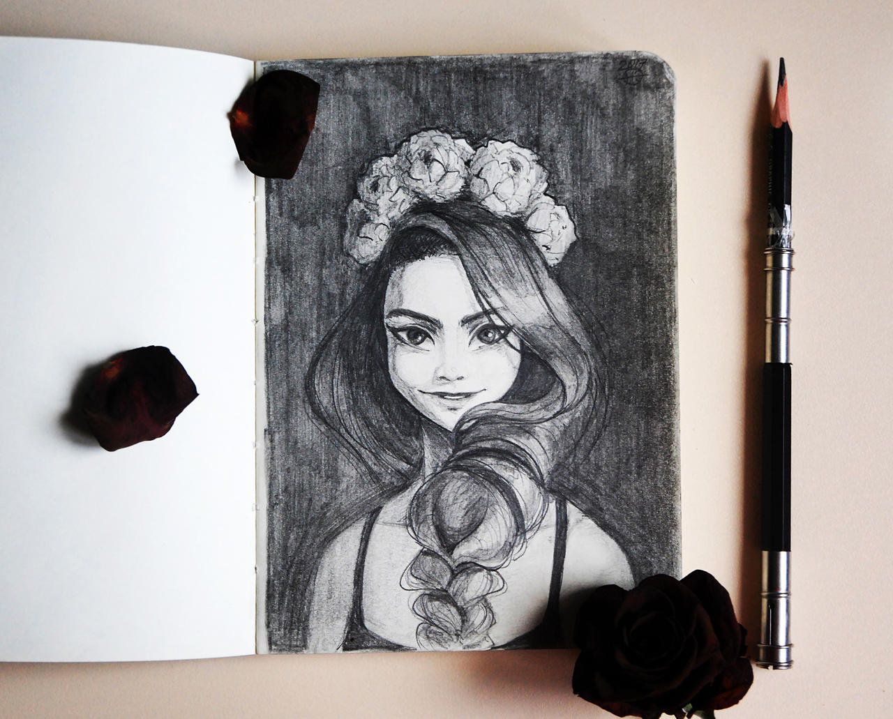 Pencil Drawings Sketchbook: Drawing #3  Olivia by nakovalnya-artist on  DeviantArt