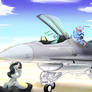 Ponies and the Fighting Falcon