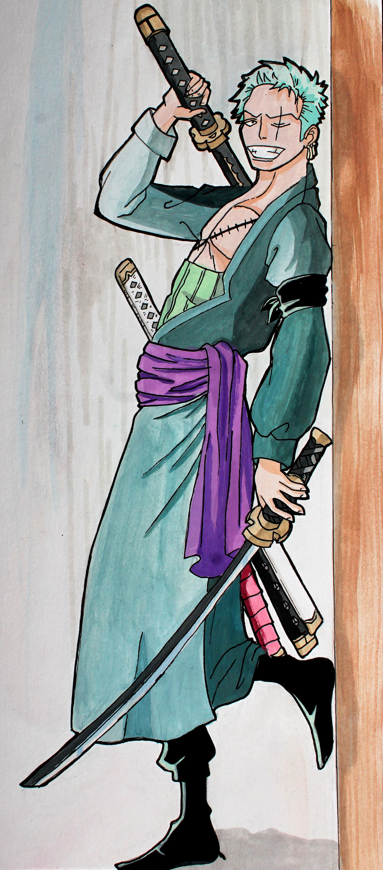 Zoro after time skip by Melody-Of-Moonlight on DeviantArt