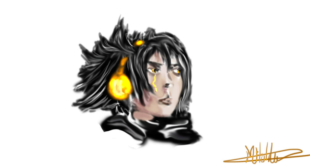 Original character head portrait by WheretheresnoGRAVITY on DeviantArt