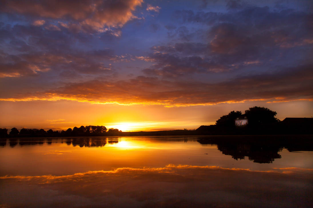 Golden Sunrise  V by Betuwefotograaf