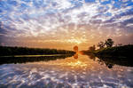 clouds in the Mirror by Betuwefotograaf