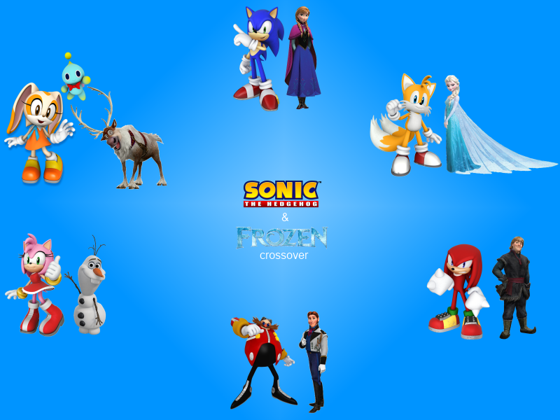 Sonic and Frozen Crossover: Character Combination