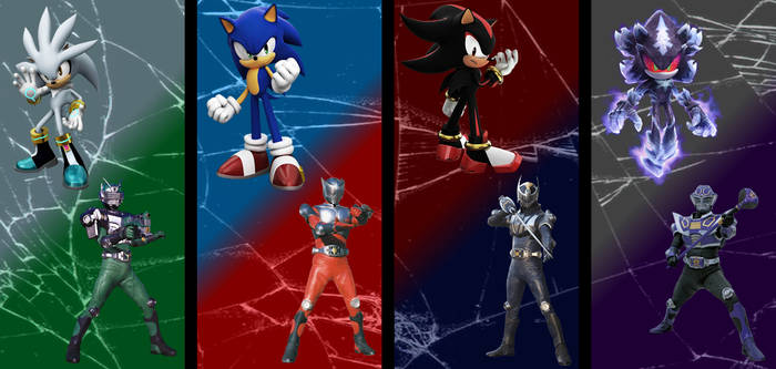 Sonic and Ryuki team-up