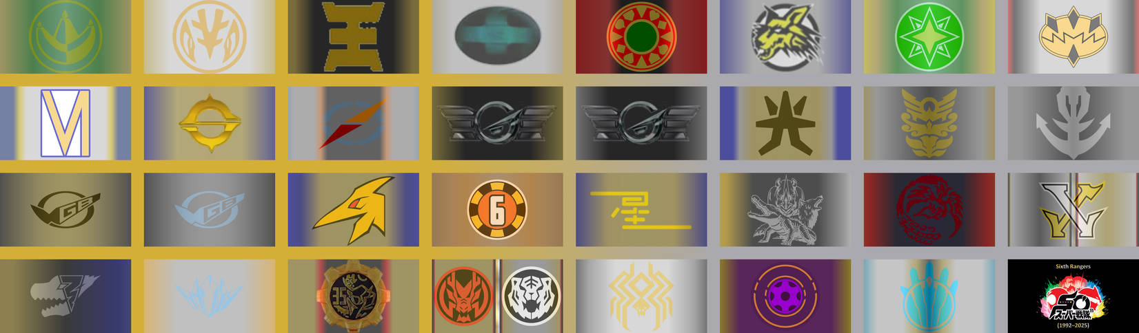 All Sentai Sixth Rangers (logo ver.) (alt.) by bvge on DeviantArt