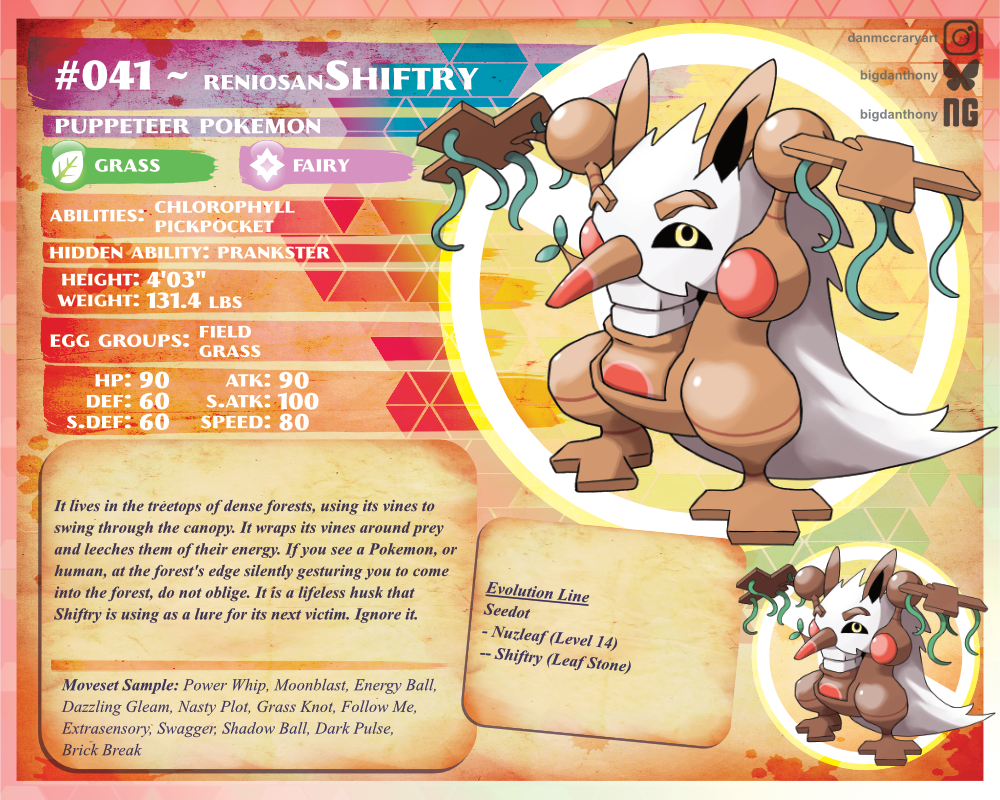 Shiftry Reniosan Shiftry by BigDanthonyArt on DeviantArt