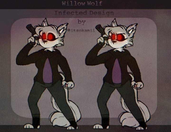 Willow Wolf | Infected Design | Skin suggestion? by itsokamii on DeviantArt