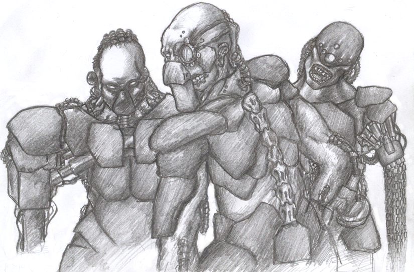 Faces of the enemy by Nanty