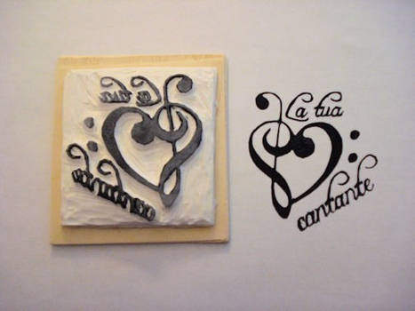 La Tua Cantante rubber stamp