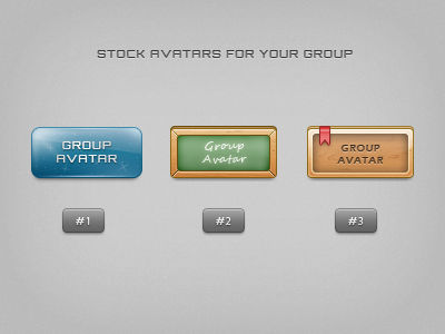 Stock group avatars