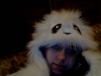 Its me with a panda hat on