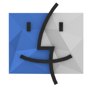 Low-Poly Finder Icon