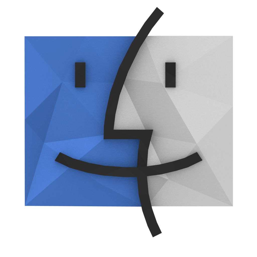 Low-Poly Finder Icon