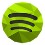 Low-poly Spotify Icon